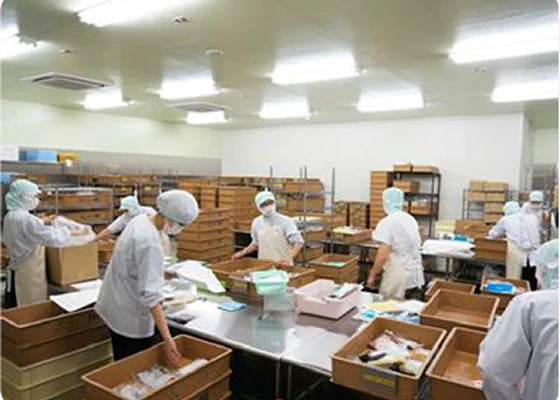 仕分け作業風景